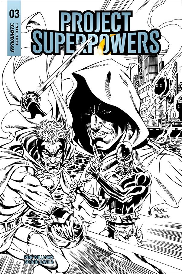 Project Superpowers: Chapter Three issue 3-G John Royle 1:5 Black & White Cover