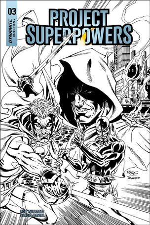 Project Superpowers: Chapter Three issue 3-G John Royle 1:5 Black & White Cover