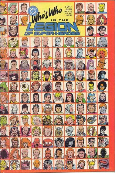 Who's Who in the Legion of Super-Heroes issue 7 Wraparound Cover