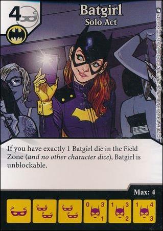DC Comics Dice Masters World's Finest card 38 Batgirl: Solo Act
