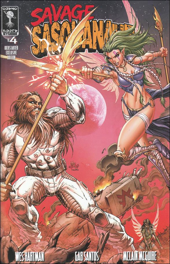 Savage Sasquanaut issue 4-D V Ken Marion Kickstarter Exclusive Cover
