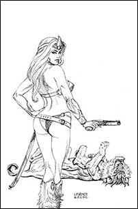 Dejah Thoris (2019) issue 11-O Joseph Michael Linsner 1:40 B&W Virgin Cover
