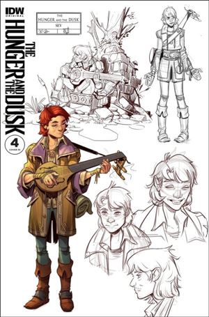 Hunger and the Dusk issue 4-D Christian Wildgoose 1:10 Character Sketch Cover