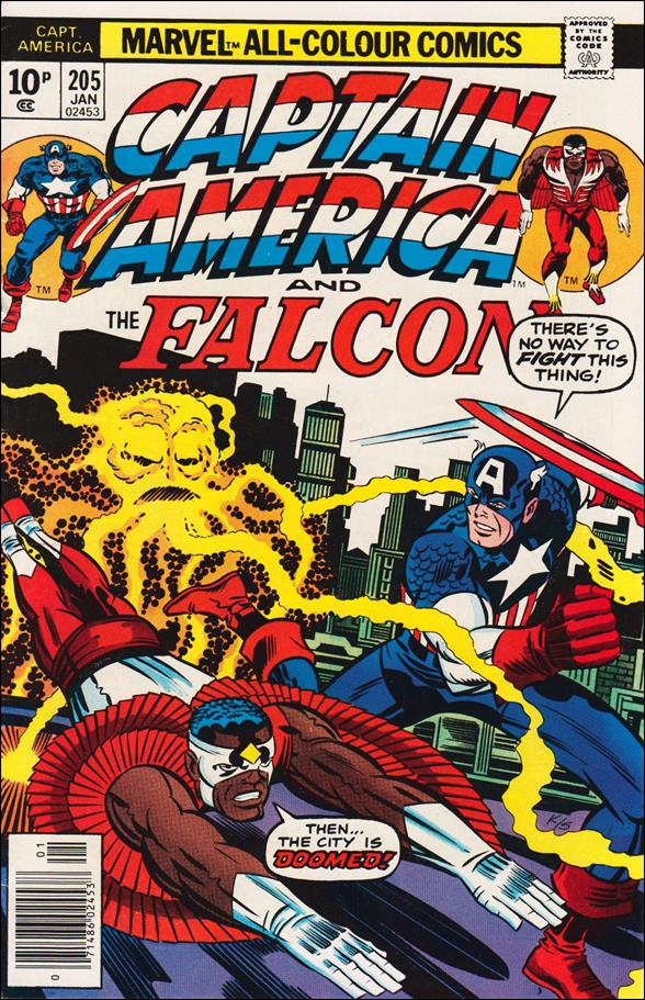 Captain America (1968) issue 205-B UK Price Cover