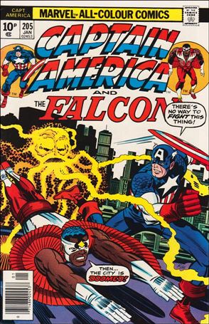Captain America (1968) issue 205-B UK Price Cover