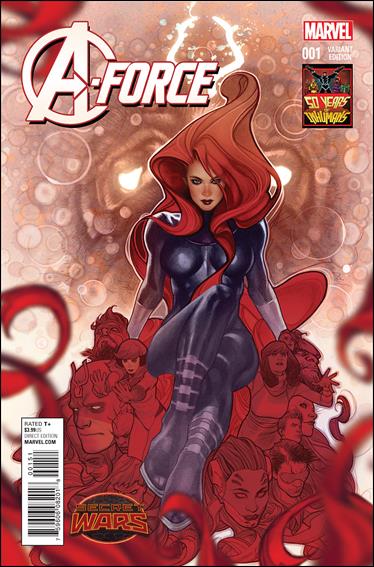 A-Force (2015) issue 1-E Adam Hughes 1:50 Inhumans 50th Anniversary Cover