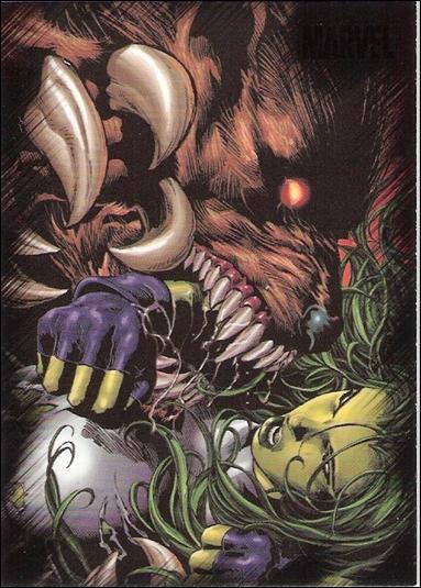 Marvel Heroes and Villains (Base Set) card 60 She-Hulk vs Ursa Major