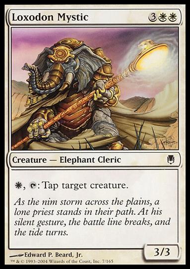 Magic the Gathering: Darksteel (Base Set) card 7 Loxodon Mystic