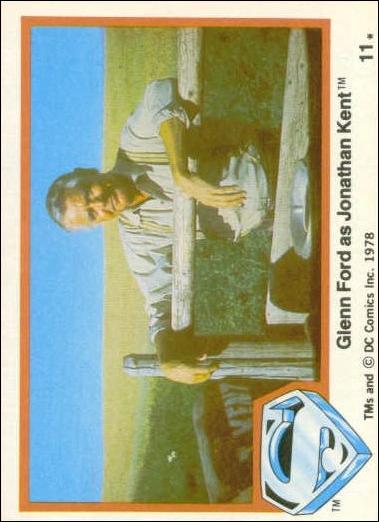 Superman (Movie) Series 1 (Base Set) card 11 Glenn Ford as Jonathan Kent