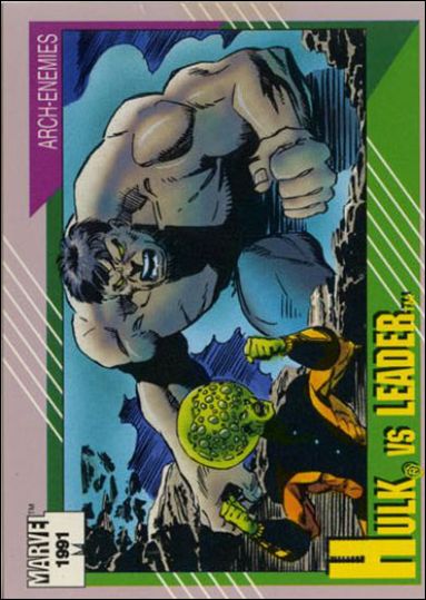 Marvel Universe: Series 2 (Base Set) card 119 Hulk vs Leader