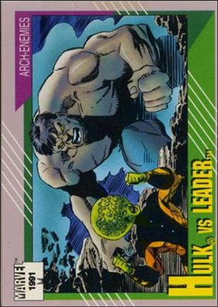 Marvel Universe: Series 2 (Base Set) card 119 Hulk vs Leader