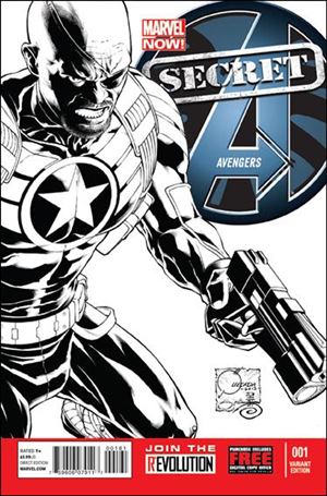 Secret Avengers (2013) issue 1-D Joe Quesada 1:150 Sketch Cover