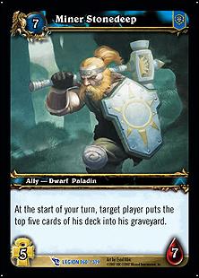 World of Warcraft: March of the Legion (Base Set) card 160 Miner Stonedeep