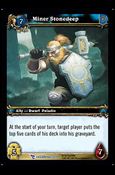 World of Warcraft: March of the Legion (Base Set) card 160 Miner Stonedeep