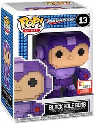 POP! 8-Bit figure 13-C Megaman Black Hole Bomb E3 2018 Exclusive