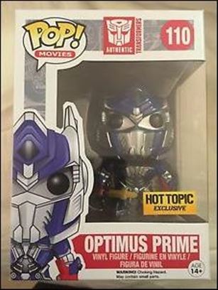 POP! Movies figure 110 Optimus Prime (Sword) Hot Topic Exclusive