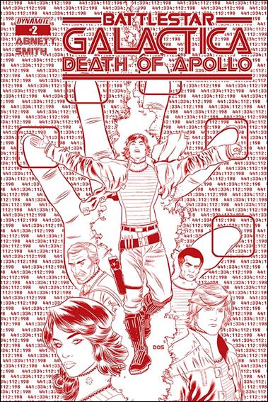 (Classic) Battlestar Galactica: The Death of Apollo issue 2-G Dietrich Smith 1:25 Cylon Red Cover