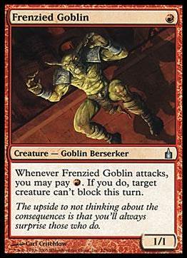 Magic the Gathering: Ravnica (Base Set)  card 125 Frenzied Goblin