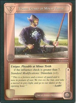 Middle-Earth: The Wizards (Base Set) card 442 Tower Guard of Minas Tirith