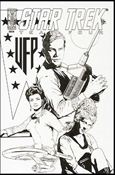 Star Trek: Year Four issue 6-C Joe Corroney Black & White Cover