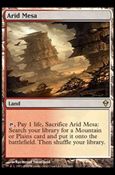 Magic The Gathering: Zendikar (Base Set) card 211 Arid Mesa