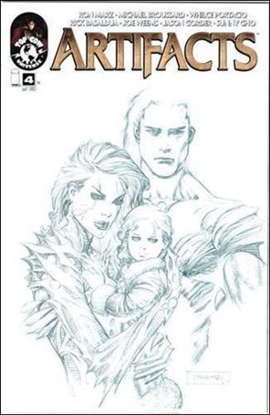 Artifacts (2010) issue 4-C Michael Broussard 1:50 Sketch Cover