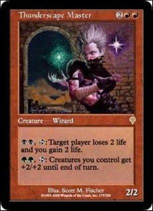 Magic the Gathering: Invasion (Base Set) card 175 Thunderscape Master