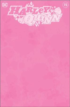 Harley Quinn (2016) issue 75-T Pink Blank Unknown Comics Cover