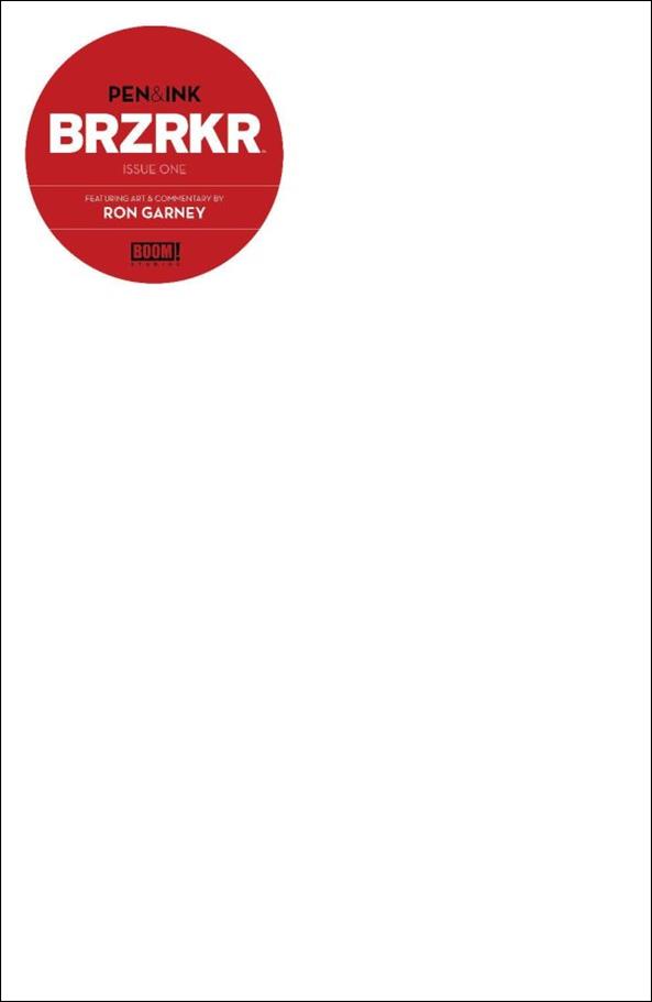 BRZRKR: Pen & Ink issue 1-C Blank Sketch Cover
