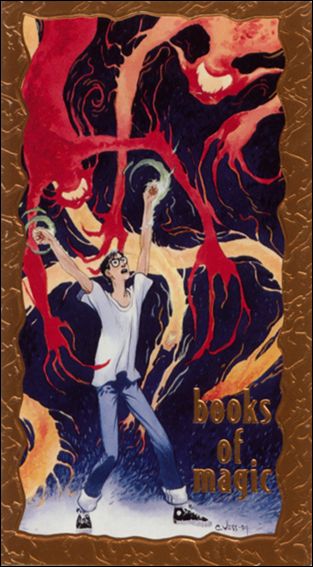 Vertigo Trading Cards (Gold Foil-Enhanced Bonus Subset) card IV Books of Magic (Embossed Gold Foil)