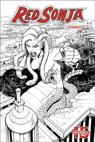 Red Sonja (2019) issue 3-J Bob Q 1:50 Black & White Cover