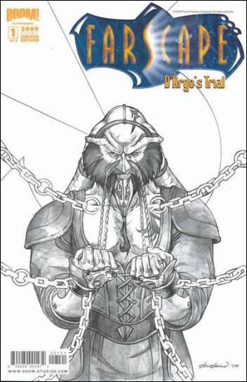 Farscape: D'Argo's Trial issue 1-C Caleb Cleveland Black & White Cover