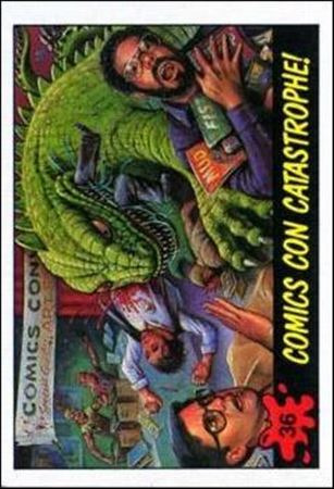 Dinosaurs Attack! (Base Set) card 36 Comics Con Catastrophe!