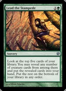 Magic the Gathering: Duel Decks: Ajani vs. Nicol Bolas card 24 Lead the Stampede