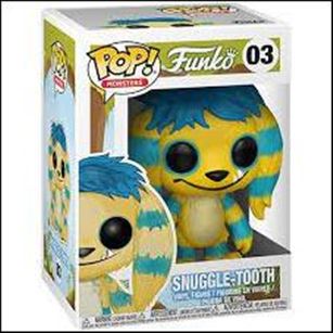 Pop! Monsters figure 3-C Snuggle-Tooth (Yellow/Blue Spring Series)