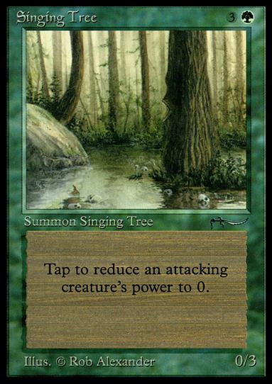 Magic the Gathering: Arabian Nights (Base Set) card 54 Singing Tree