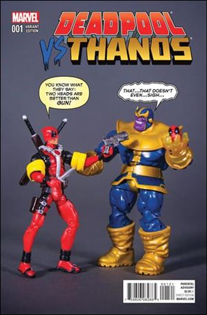 Deadpool vs Thanos issue 1-C Action Figure Cover