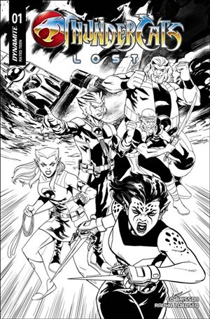 Thundercats: Lost issue 1-U Rapha Lobosco B&W 1:7 Cover
