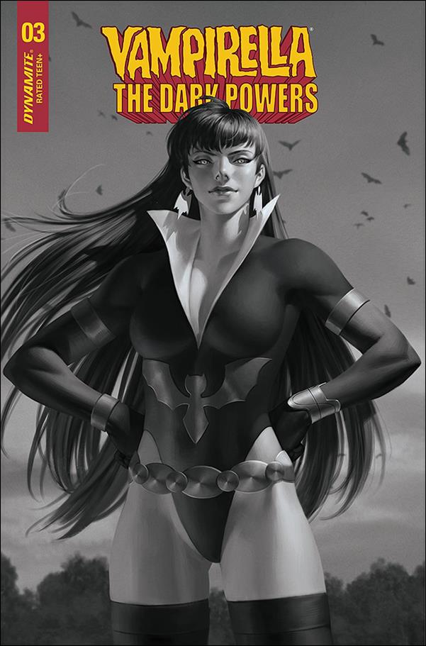 Vampirella: The Dark Powers issue 3-Q Jung-Geun Yoon 1:30 Black & White Cover