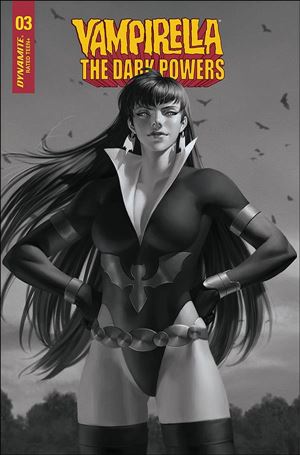 Vampirella: The Dark Powers issue 3-Q Jung-Geun Yoon 1:30 Black & White Cover