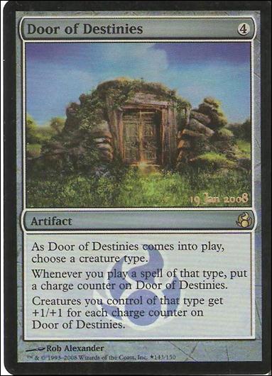 Magic the Gathering: Morningtide (Base Set) card 143-C Door of Destinies (Prerelease Foil)