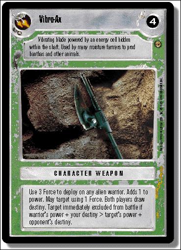 Star Wars: Jabba's Palace Limited (Base Set) card 180 Vibro-Ax