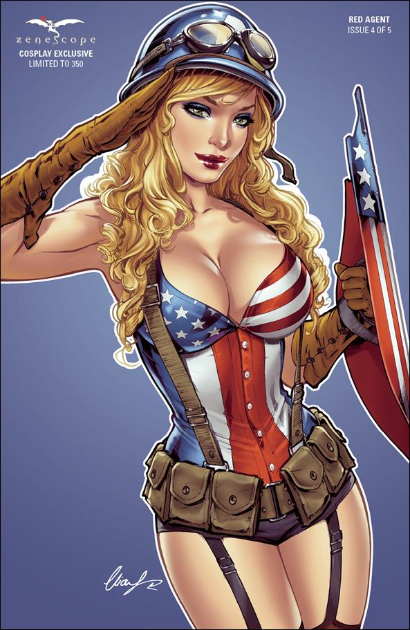 Red Agent issue 4-F Elias Chatzoudis May Cosplay Cover 1/350