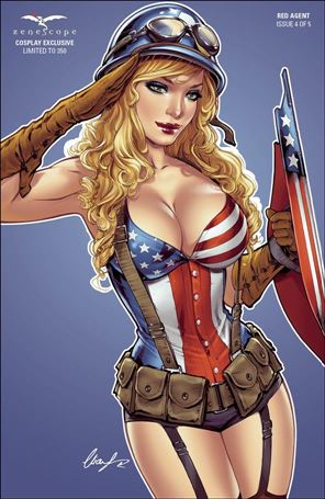 Red Agent issue 4-F Elias Chatzoudis May Cosplay Cover 1/350