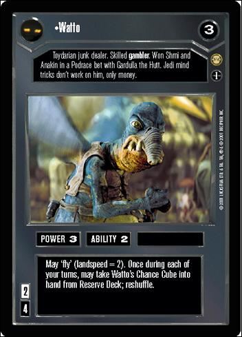 Star Wars: Tatooine Limited (Base Set) card 12 Watto (Alternate Image)