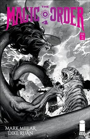 Magic Order 4 issue 5-B Dike Ruan B&W Cover