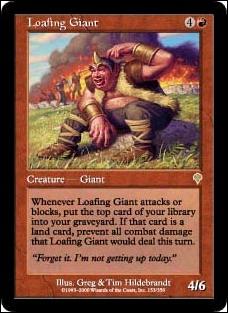 Magic the Gathering: Invasion (Base Set) card 153 Loafing Giant