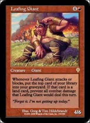 Magic the Gathering: Invasion (Base Set) card 153 Loafing Giant