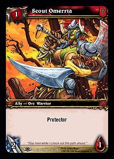 World of Warcraft: Through the Dark Portal (Base Set) card 232 Scout Omerrta