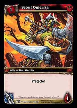 World of Warcraft: Through the Dark Portal (Base Set) card 232 Scout Omerrta